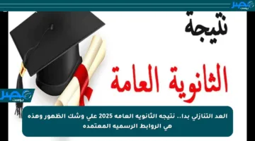 العد التنازلي بدأ.. نتيجة الثانوية العامة 2025 على وشك الظهور وهذه هي الروابط الرسمية المعتمدة